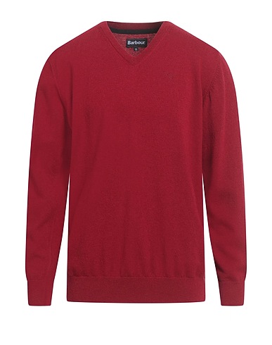 BARBOUR Sweater Brick 100% Wool