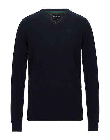BARBOUR Jumper Midnight blue 100% Wool