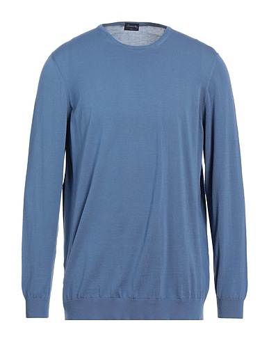 DRUMOHR Sweater Slate blue 100% Cotton
