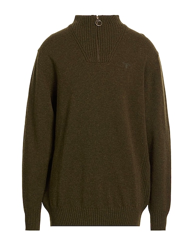 BARBOUR Sweater Military green 100% Wool