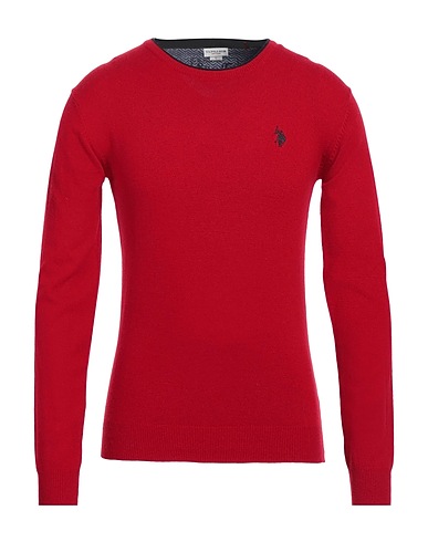 U.S.POLO ASSN. Pullover Rosso 40% Lana, 30% Viscosa, 20% Poliammide, 10% Cachemire