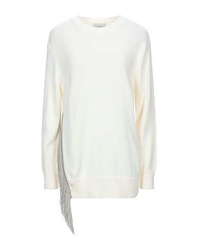 DONDUP Jumper Ivory 50% Wool, 50% Acrylic, Viscose, Polyester