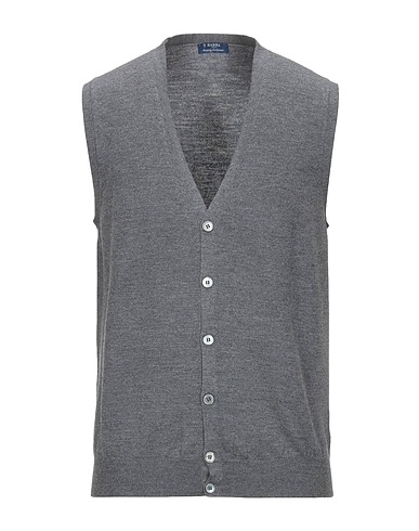 BARBA Napoli Cardigan Grey 100% Virgin Wool