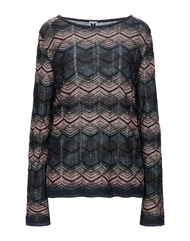 M MISSONI Jumper Midnight blue 34% Viscose, 24% Wool, 19% Polyester, 15% Synthetic fibers, 8% Cotton