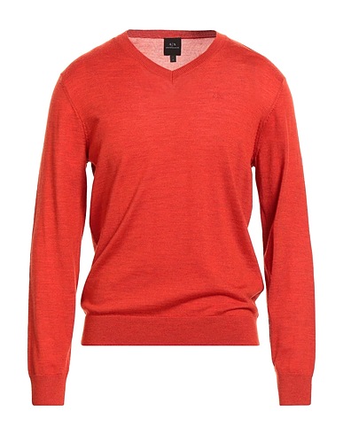 ARMANI EXCHANGE Sweater Rust 100% Virgin Wool