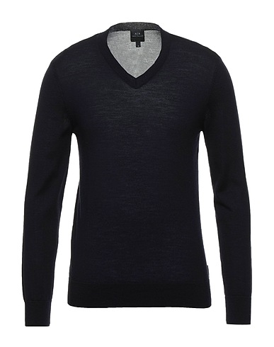 ARMANI EXCHANGE Sweater Midnight blue 100% Virgin Wool