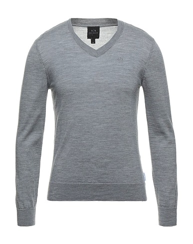 ARMANI EXCHANGE Sweater Grey 100% Virgin Wool