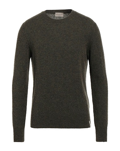 BROOKSFIELD Jumper Dark green 85% Virgin Wool, 15% Polyamide