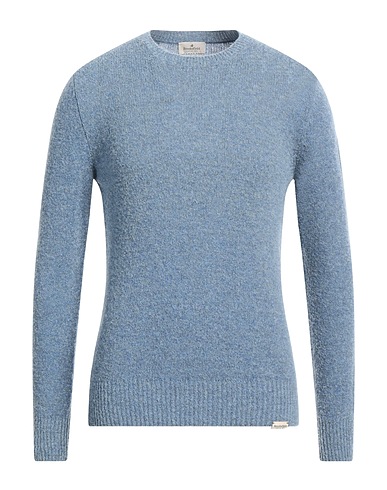 BROOKSFIELD Sweater Light blue 85% Virgin Wool, 15% Polyamide