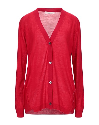 LIVIANA CONTI Cardigan Red 100% Virgin Wool