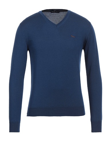 HARMONT & BLAINE Jumper Navy blue 100% Wool