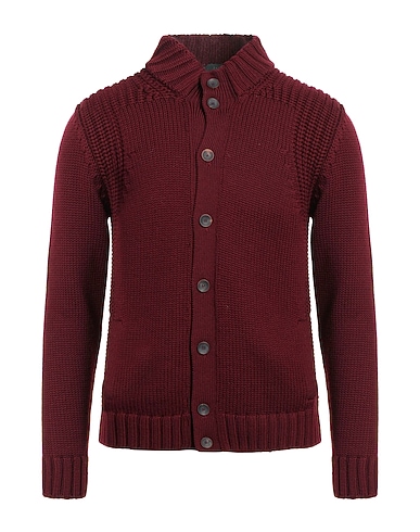 ZANONE Cardigan Burgundy 100% Virgin Wool