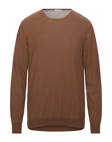 PAOLO PECORA Pullover Marrone 100% Lana