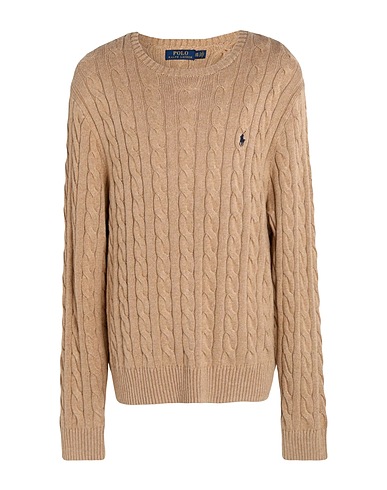 POLO RALPH LAUREN Jumper CABLE-KNIT COTTON SWEATER
 Sand 100% Cotton