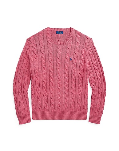 POLO RALPH LAUREN Sweater CABLE-KNIT COTTON SWEATER
 Antique rose 100% Cotton