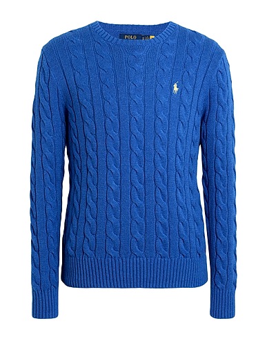 POLO RALPH LAUREN Jersey CABLE-KNIT COTTON SWEATER
 Azul eléctrico 100% Algodón