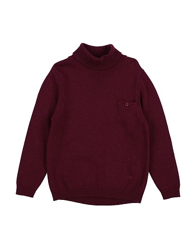PAOLO PECORA Polo neck Burgundy 33% Viscose, 23% Nylon, 20% Cotton, 20% Lambswool, 4% Cashmere