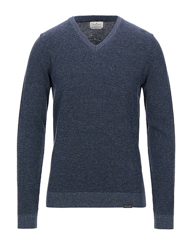 BROOKSFIELD Sweater Slate blue 100% Virgin Wool