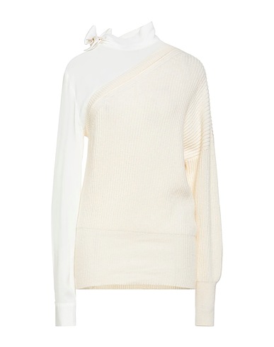 ATOS LOMBARDINI Sweater Cream 70% Virgin Wool, 30% Cashmere, Viscose, Elastane