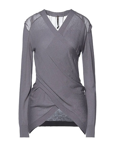 MANILA GRACE Jumper Grey 75% Wool, 20% Polyester, 5% Cashmere, Silk
