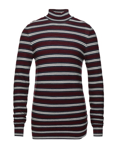 PAOLO PECORA Turtleneck Burgundy 100% Wool
