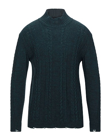 MACCHIA J Polo neck Dark green 80% Wool, 20% Polyamide
