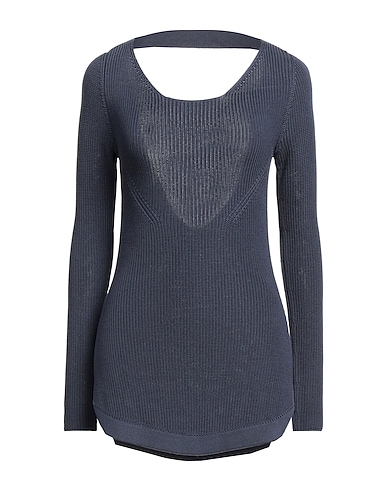GENTRYPORTOFINO Sweater Slate blue 59% Silk, 41% Cotton