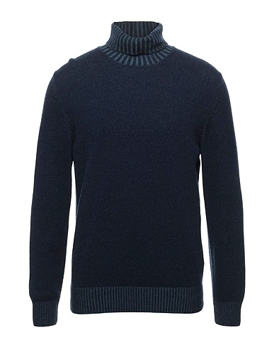 GRAN SASSO Turtleneck Midnight blue 80% Virgin Wool, 10% Cashmere, 10% Viscose