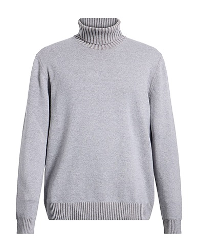 GRAN SASSO Turtleneck Grey 80% Virgin Wool, 10% Cashmere, 10% Viscose
