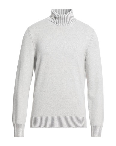 GRAN SASSO Turtleneck Light grey 80% Virgin Wool, 10% Cashmere, 10% Viscose