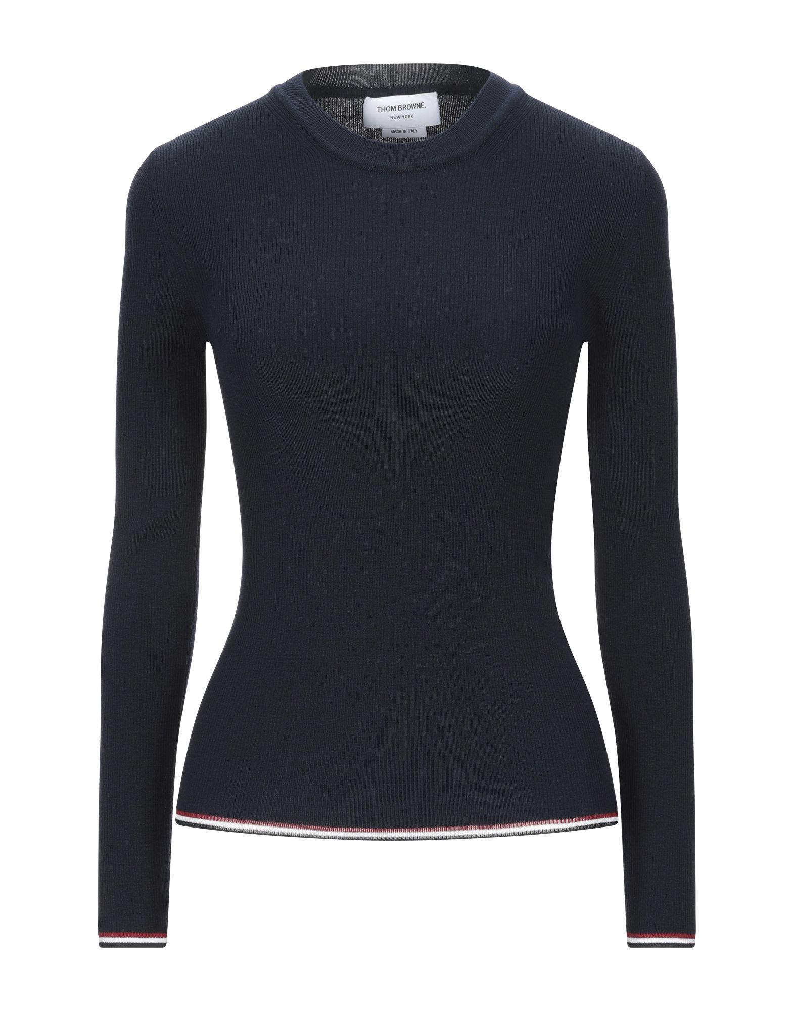 【送料&関税込】Thom Browne Midnight Blue Wool Sweater THOM BROWNE | Midnight blue Women's Sweater | YOOX