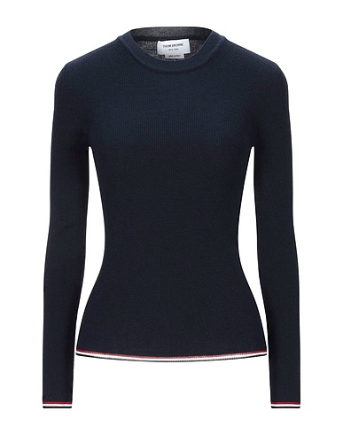 THOM BROWNE Jumper Midnight blue 98% Wool, 2% Viscose