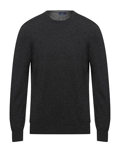 BARBA Napoli Pull en cachemire Gris anthracite 100% Cachemire
