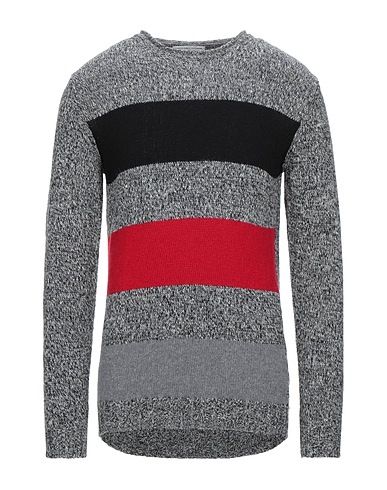 GREY DANIELE ALESSANDRINI Jumper Black 50% Acrylic, 50% Wool