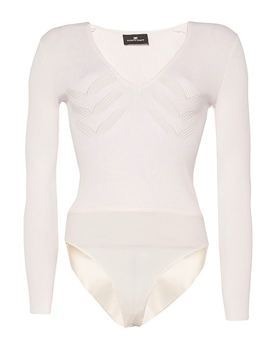 ELISABETTA FRANCHI TOPWEAR White 55% Viscose, 45% Polyamide, Elastane
