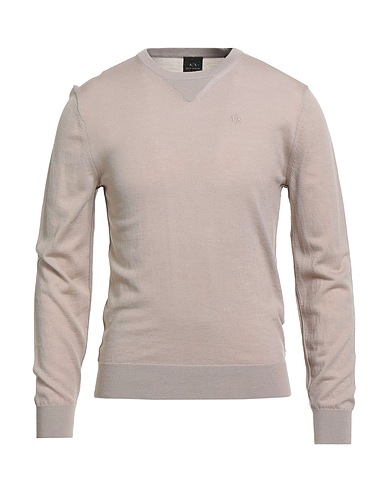 ARMANI EXCHANGE Jumper Beige 100% Virgin Wool, Wool