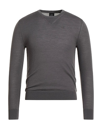 ARMANI EXCHANGE Sweater Charcoal 100% Virgin Wool, Wool