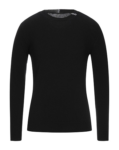DANIELE ALESSANDRINI Jumper Black 80% Wool, 20% Polyamide
