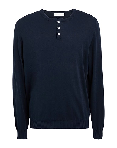 ALPHA STUDIO Pullover BLU NOTTE 100% Baumwolle