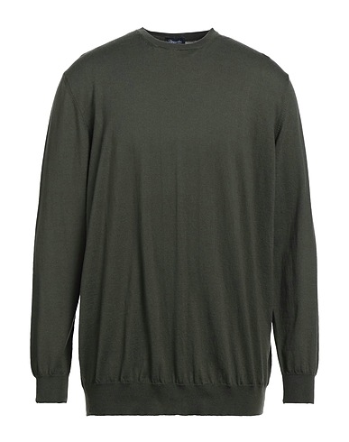 DRUMOHR Pullover Verde militare 85% Cotone, 15% Cachemire