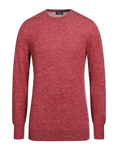 DRUMOHR Pullover Mattone 53% Lana, 24% Seta, 23% Lino