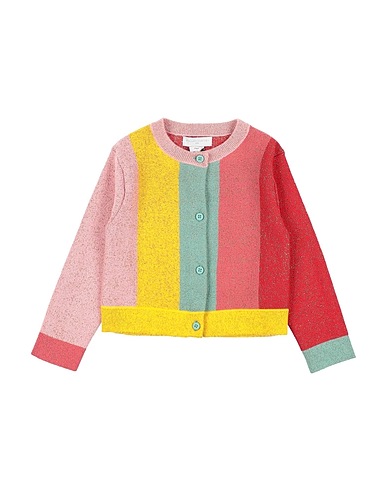 STELLA McCARTNEY KIDS Cardigan Yellow 73% Cotton, 14% Metallic fiber, 13% Polyester