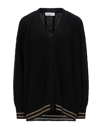 JUCCA Cardigan Black 100% Virgin Wool