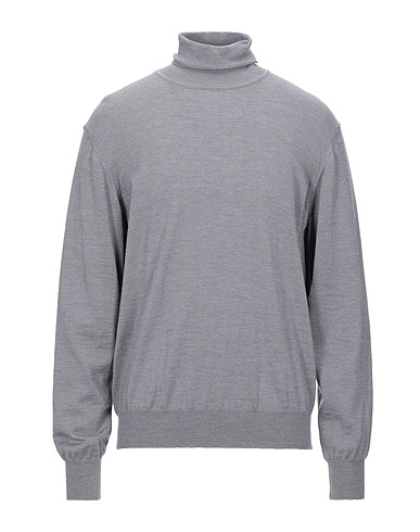 DALMINE Polo neck Grey 100% Merino Wool