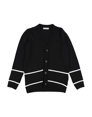 DONDUP Cardigan Black 40% Merino Wool, 30% Viscose, 20% Polyamide, 10% Cashmere