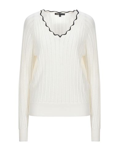 Click to view more detailed imagery on our partner's website Maje Pointelle-knit Wool-blend Sweater In Ivory