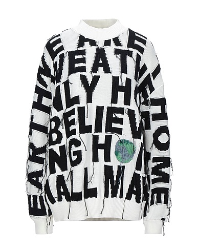 STELLA McCARTNEY Jumper White 100% Cotton, Polyamide, Elastane, Linen, Polyester