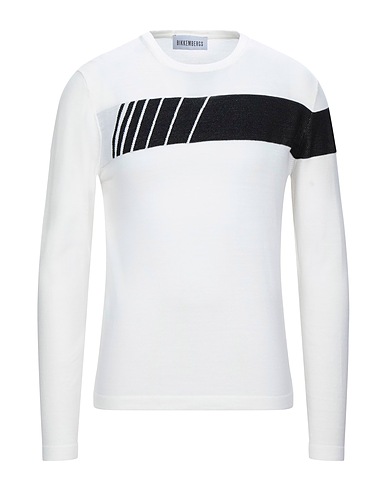 BIKKEMBERGS Pullover Avorio 50% Acrilico, 50% Lana