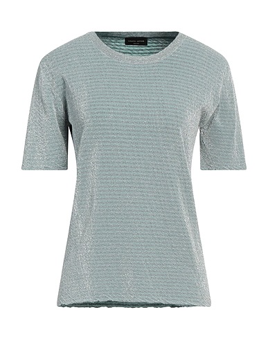 ROBERTO COLLINA Pullover Verde 73% Cotone, 14% Poliestere metallizzato, 13% Nylon