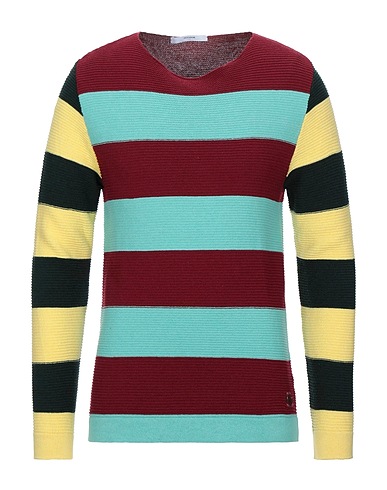 TAKESHY KUROSAWA Jumper Burgundy 50% Cotton, 50% Acrylic